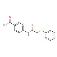 N-(4-acetylphenyl)-2-(pyridin-2-ylsulfanyl)acetamide
