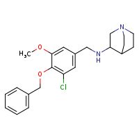 N-{[4-(benzyloxy)-3-chloro-5-methoxyphenyl]methyl}-1-azabicyclo[2.2.2]octan-3-amine