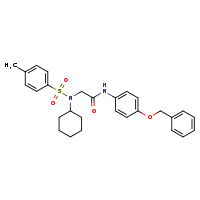 N-[4-(benzyloxy)phenyl]-2-(N-cyclohexyl-4-methylbenzenesulfonamido)acetamide
