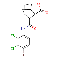 N-(4-bromo-2,3-dichlorophenyl)-5-oxo-4-oxatricyclo[4.2.1.0³,?]nonane-9-carboxamide