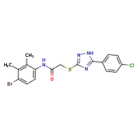 N-(4-bromo-2,3-dimethylphenyl)-2-{[5-(4-chlorophenyl)-1H-1,2,4-triazol-3-yl]sulfanyl}acetamide