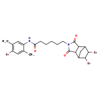 N-(4-bromo-2,5-dimethylphenyl)-6-{8,9-dibromo-3,5-dioxo-4-azatricyclo[5.2.1.0²,?]decan-4-yl}hexanamide
