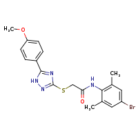 N-(4-bromo-2,6-dimethylphenyl)-2-{[5-(4-methoxyphenyl)-1H-1,2,4-triazol-3-yl]sulfanyl}acetamide