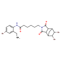 N-(4-bromo-2-ethylphenyl)-6-{8,9-dibromo-3,5-dioxo-4-azatricyclo[5.2.1.0²,?]decan-4-yl}hexanamide