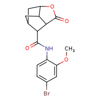 N-(4-bromo-2-methoxyphenyl)-5-oxo-4-oxatricyclo[4.2.1.0³,?]nonane-9-carboxamide