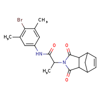 N-(4-bromo-3,5-dimethylphenyl)-2-{3,5-dioxo-4-azatricyclo[5.2.1.0²,?]dec-8-en-4-yl}propanamide