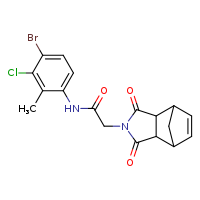 N-(4-bromo-3-chloro-2-methylphenyl)-2-{3,5-dioxo-4-azatricyclo[5.2.1.0²,?]dec-8-en-4-yl}acetamide