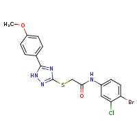 N-(4-bromo-3-chlorophenyl)-2-{[5-(4-methoxyphenyl)-1H-1,2,4-triazol-3-yl]sulfanyl}acetamide
