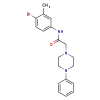 N-(4-bromo-3-methylphenyl)-2-(4-phenylpiperazin-1-yl)acetamide