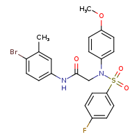 N-(4-bromo-3-methylphenyl)-2-[N-(4-methoxyphenyl)-4-fluorobenzenesulfonamido]acetamide