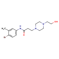 N-(4-bromo-3-methylphenyl)-3-[4-(2-hydroxyethyl)piperazin-1-yl]propanamide