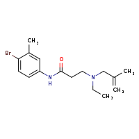 N-(4-bromo-3-methylphenyl)-3-[ethyl(2-methylprop-2-en-1-yl)amino]propanamide