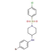 N-(4-bromophenyl)-1-(4-chlorobenzenesulfonyl)piperidin-4-amine