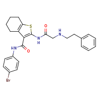 N-(4-bromophenyl)-2-{2-[(2-phenylethyl)amino]acetamido}-4,5,6,7-tetrahydro-1-benzothiophene-3-carboxamide