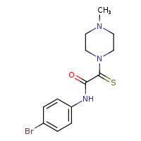N-(4-bromophenyl)-2-(4-methylpiperazin-1-yl)-2-sulfanylideneacetamide