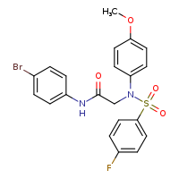 N-(4-bromophenyl)-2-[N-(4-methoxyphenyl)-4-fluorobenzenesulfonamido]acetamide