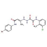 N-(4-bromophenyl)-3-{[(3-chloro-2-methylphenyl)carbamoyl]formohydrazido}but-2-enamide