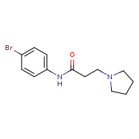 N-(4-bromophenyl)-3-(pyrrolidin-1-yl)propanamide