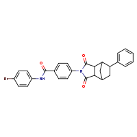 N-(4-bromophenyl)-4-{3,5-dioxo-8-phenyl-4-azatricyclo[5.2.1.0²,?]decan-4-yl}benzamide