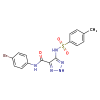 N-(4-bromophenyl)-5-(4-methylbenzenesulfonamido)-2H-1,2,3-triazole-4-carboxamide
