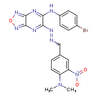 N-(4-bromophenyl)-6-(2-{[4-(dimethylamino)-3-nitrophenyl]methyl}diazen-1-yl)-[1,2,5]oxadiazolo[3,4-b]pyrazin-5-amine