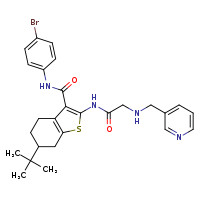 N-(4-bromophenyl)-6-tert-butyl-2-{2-[(pyridin-3-ylmethyl)amino]acetamido}-4,5,6,7-tetrahydro-1-benzothiophene-3-carboxamide