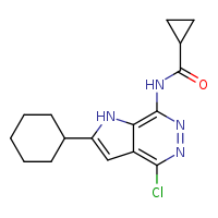 N-{4-chloro-2-cyclohexyl-1H-pyrrolo[2,3-d]pyridazin-7-yl}cyclopropanecarboxamide