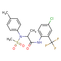 N-[4-chloro-2-(trifluoromethyl)phenyl]-2-[N-(4-methylphenyl)methanesulfonamido]propanamide