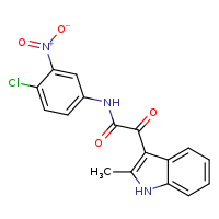 N-(4-chloro-3-nitrophenyl)-2-(2-methyl-1H-indol-3-yl)-2-oxoacetamide