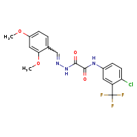 N-[4-chloro-3-(trifluoromethyl)phenyl]-1-{N'-[(E)-(2,4-dimethoxyphenyl)methylidene]hydrazinecarbonyl}formamide