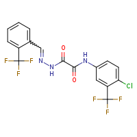 N-[4-chloro-3-(trifluoromethyl)phenyl]-1-{N'-[(E)-[2-(trifluoromethyl)phenyl]methylidene]hydrazinecarbonyl}formamide