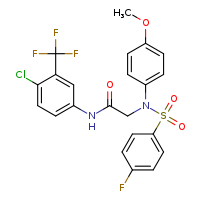 N-[4-chloro-3-(trifluoromethyl)phenyl]-2-[N-(4-methoxyphenyl)-4-fluorobenzenesulfonamido]acetamide