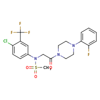 N-[4-chloro-3-(trifluoromethyl)phenyl]-N-{2-[4-(2-fluorophenyl)piperazin-1-yl]-2-oxoethyl}methanesulfonamide