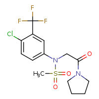 N-[4-chloro-3-(trifluoromethyl)phenyl]-N-[2-oxo-2-(pyrrolidin-1-yl)ethyl]methanesulfonamide
