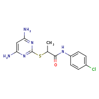 N-(4-chlorophenyl)-2-[(4,6-diaminopyrimidin-2-yl)sulfanyl]propanamide