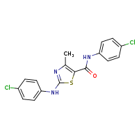 N-(4-chlorophenyl)-2-[(4-chlorophenyl)amino]-4-methyl-1,3-thiazole-5-carboxamide