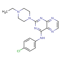 N-(4-chlorophenyl)-2-(4-ethylpiperazin-1-yl)pteridin-4-amine