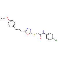N-(4-chlorophenyl)-2-({5-[3-(4-methoxyphenyl)propyl]-1,3,4-oxadiazol-2-yl}sulfanyl)acetamide