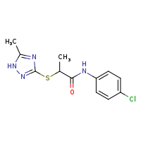 N-(4-chlorophenyl)-2-[(5-methyl-1H-1,2,4-triazol-3-yl)sulfanyl]propanamide