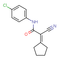 N-(4-chlorophenyl)-2-cyano-2-cyclopentylideneacetamide