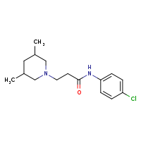 N-(4-chlorophenyl)-3-(3,5-dimethylpiperidin-1-yl)propanamide