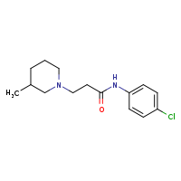 N-(4-chlorophenyl)-3-(3-methylpiperidin-1-yl)propanamide