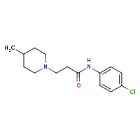 N-(4-chlorophenyl)-3-(4-methylpiperidin-1-yl)propanamide