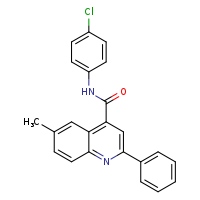 N-(4-chlorophenyl)-6-methyl-2-phenylquinoline-4-carboxamide