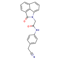 N-[4-(cyanomethyl)phenyl]-2-{3-oxo-2-azatricyclo[6.3.1.0?,¹²]dodeca-1(11),4(12),5,7,9-pentaen-2-yl}acetamide