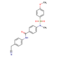 N-[4-(cyanomethyl)phenyl]-4-(N-methyl-4-methoxybenzenesulfonamido)benzamide