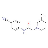 N-(4-cyanophenyl)-2-(3-methylpiperidin-1-yl)acetamide