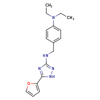 N-{[4-(diethylamino)phenyl]methyl}-5-(furan-2-yl)-1H-1,2,4-triazol-3-amine
