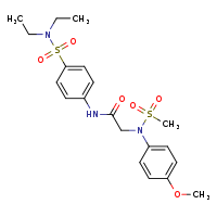 N-[4-(diethylsulfamoyl)phenyl]-2-[N-(4-methoxyphenyl)methanesulfonamido]acetamide