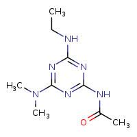 N-[4-(dimethylamino)-6-(ethylamino)-1,3,5-triazin-2-yl]acetamide
